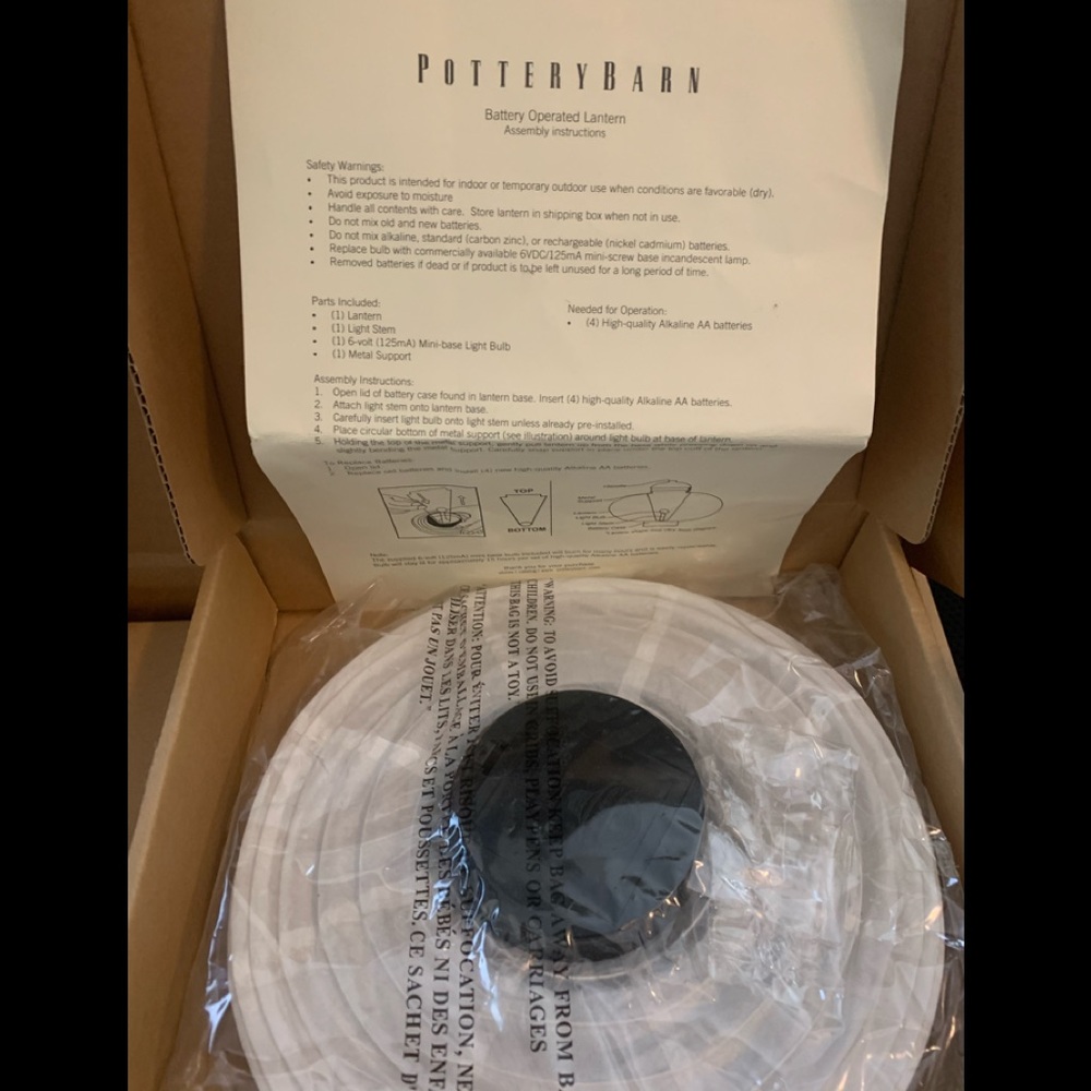 Battery operated paper lanterns